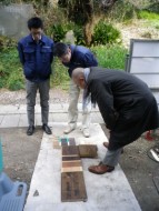 比較中の左から　徹さん、原野さん、Ｓ様